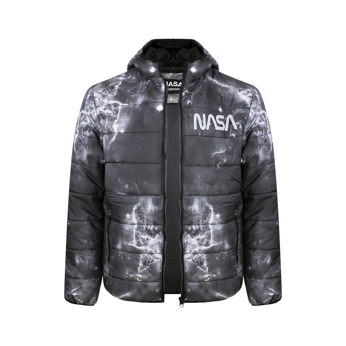 Foto 3 | Sudadera NASA Negra para Caballero