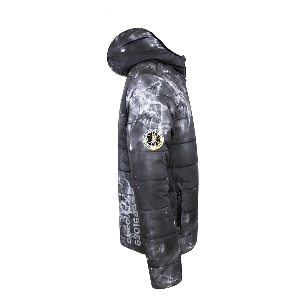 Foto 4 | Sudadera NASA Negra para Caballero