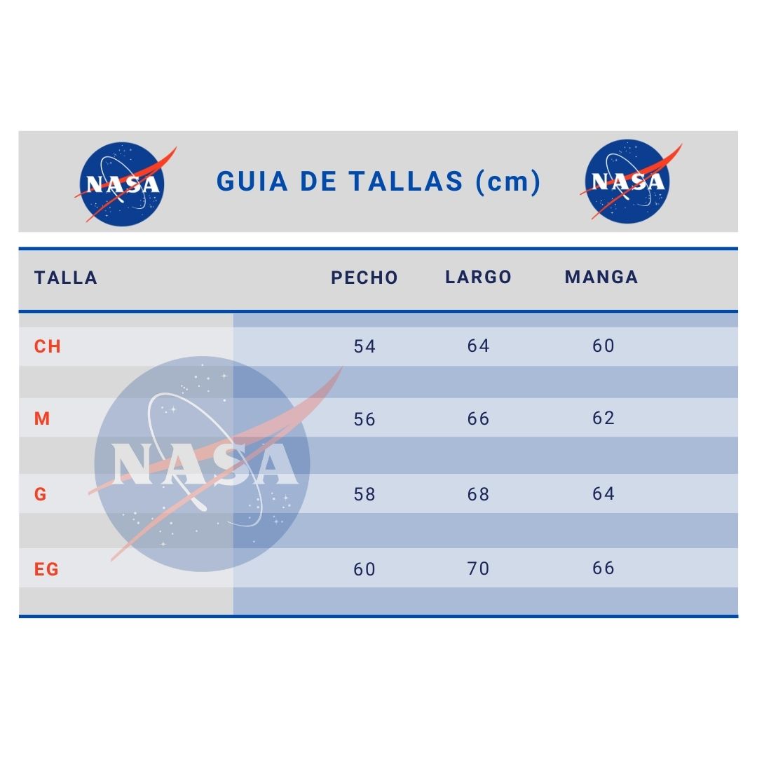 Foto 8 pulgar | Chamarra NASA Azul para Caballero