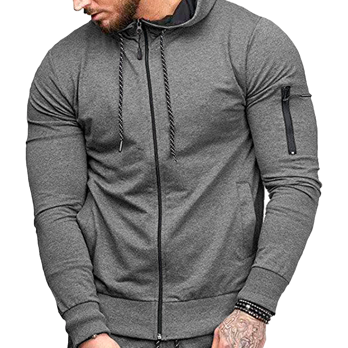 Foto 1 | Sudadera Shendy Vendy con Capucha color Gris para Hombre