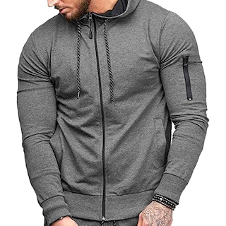 Foto 1 | Sudadera Shendy Vendy con Capucha color Gris para Hombre