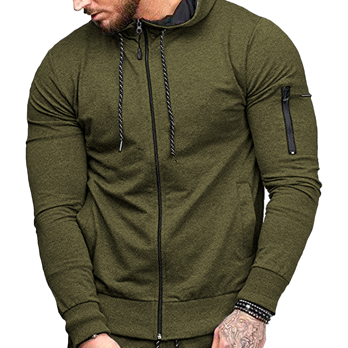 Sudadera Shendy Vendy con Capucha color Verde para Hombre