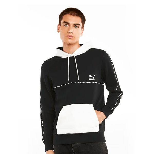 Foto 3 pulgar | Sudadera Puma con Capucha Negra para Hombre