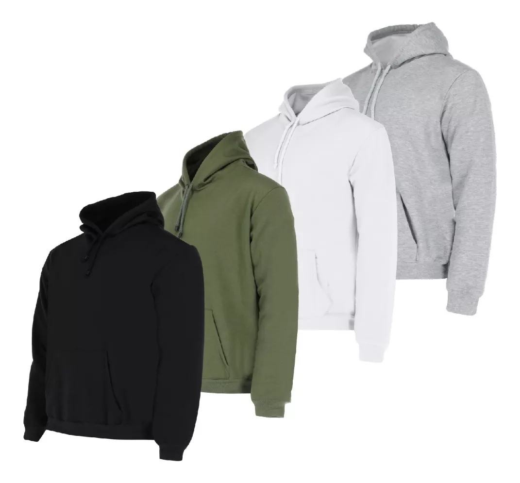 Foto 2 pulgar | Paquete De 4 Sudaderas Hoodie Con Capucha Para Hombre