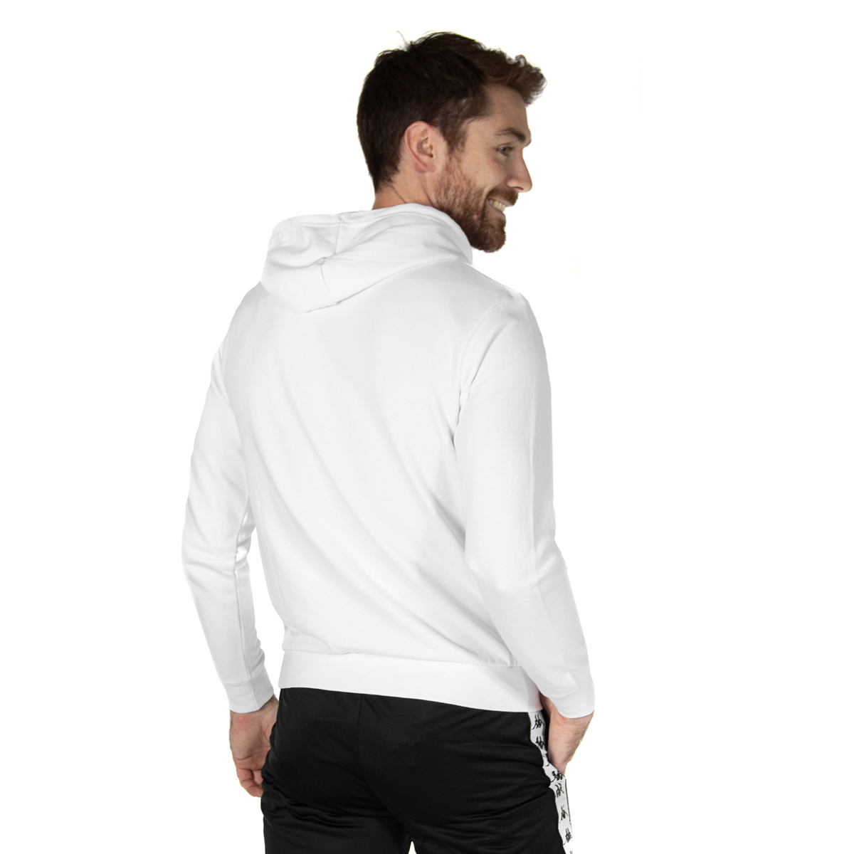 Foto 3 pulgar | Sudadera para Hombre Kappa Duks Logo Eva Blanco