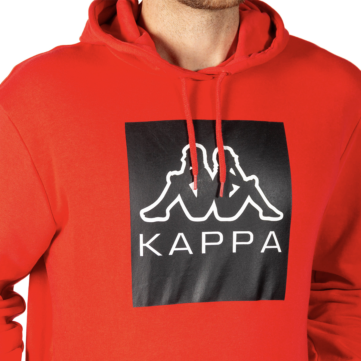 Foto 4 pulgar | Sudadera Kappa Duks Logo Evan Rojo