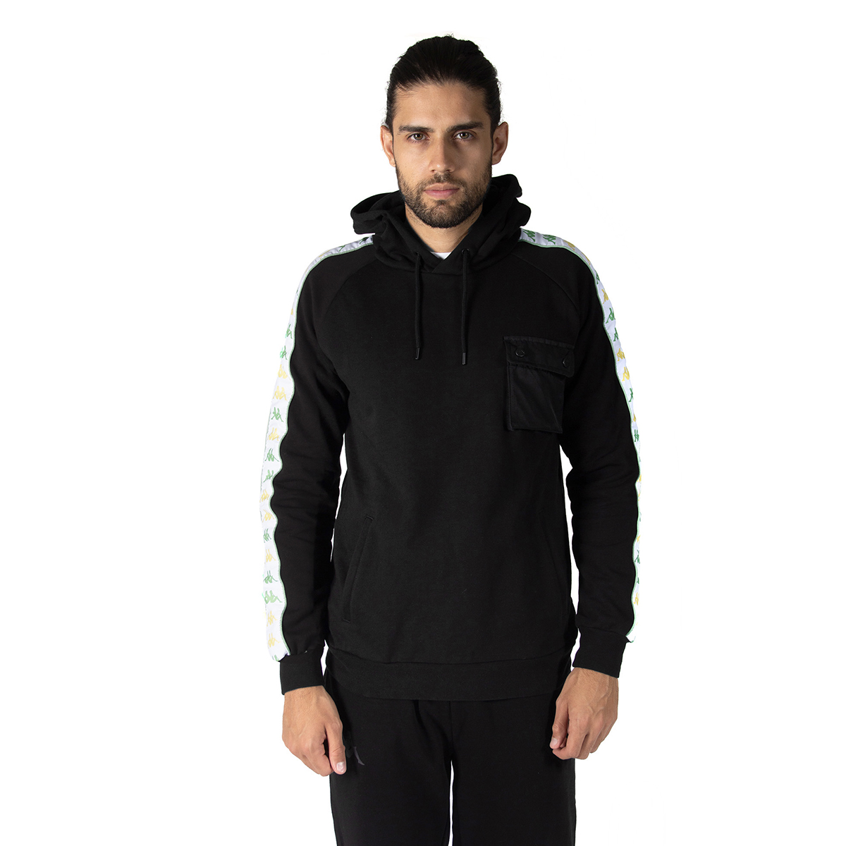 Foto 2 pulgar | Sudadera para Hombre Kappa Banda 222 Sirio Negro