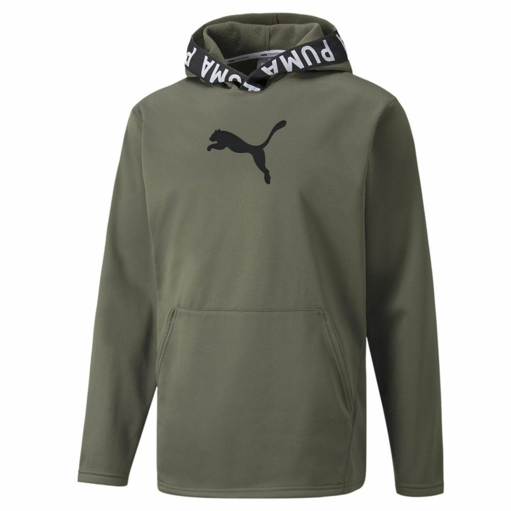 Sudadera Puma Train Pwr Fleece 520893-44 Verde para Hombre