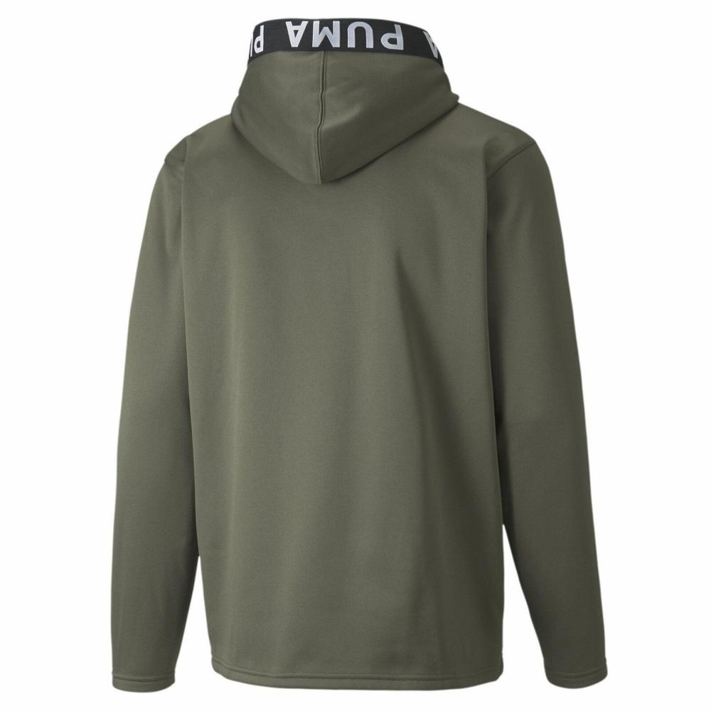 Foto 3 pulgar | Sudadera Puma Train Pwr Fleece 520893-44 Verde para Hombre