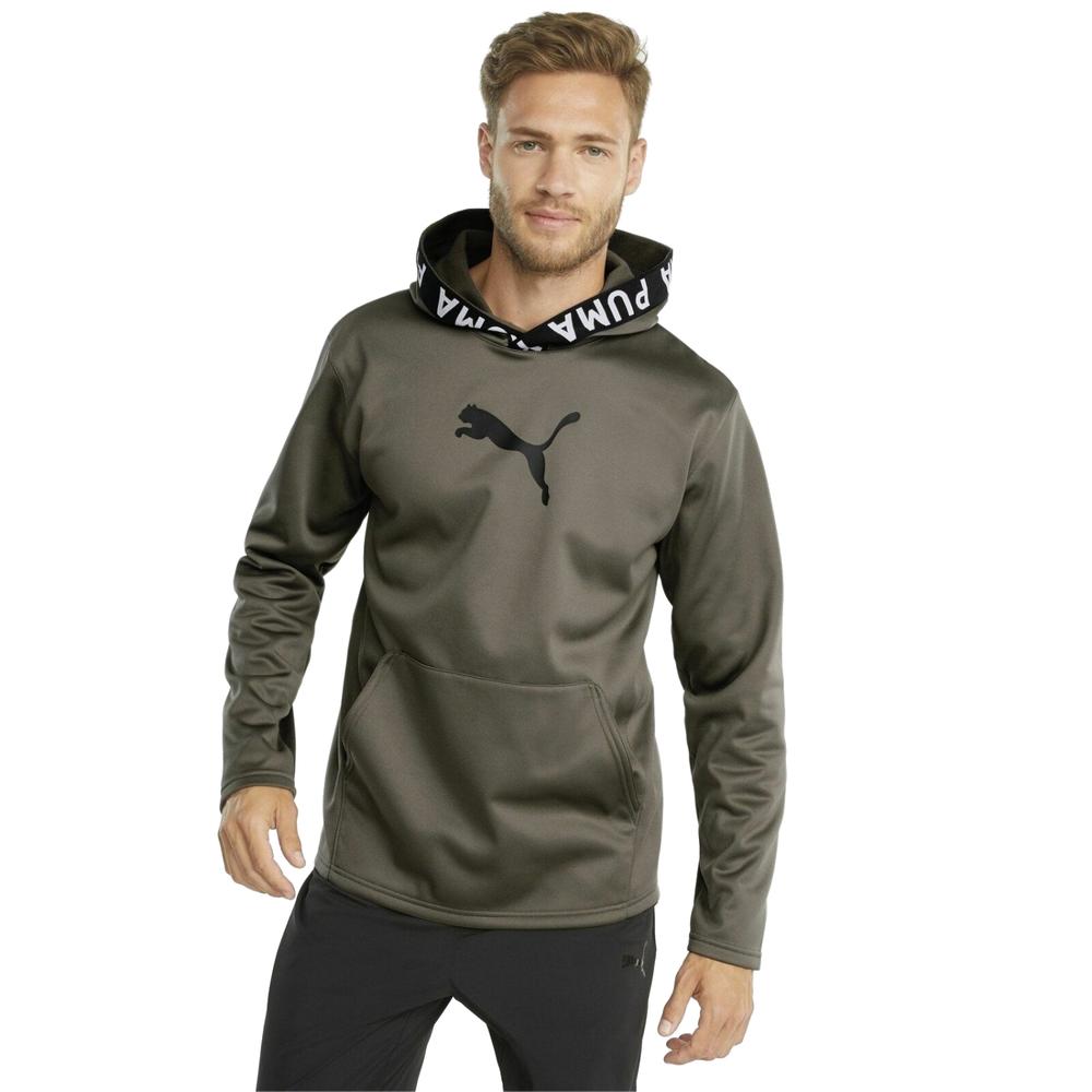 Foto 4 pulgar | Sudadera Puma Train Pwr Fleece 520893-44 Verde para Hombre