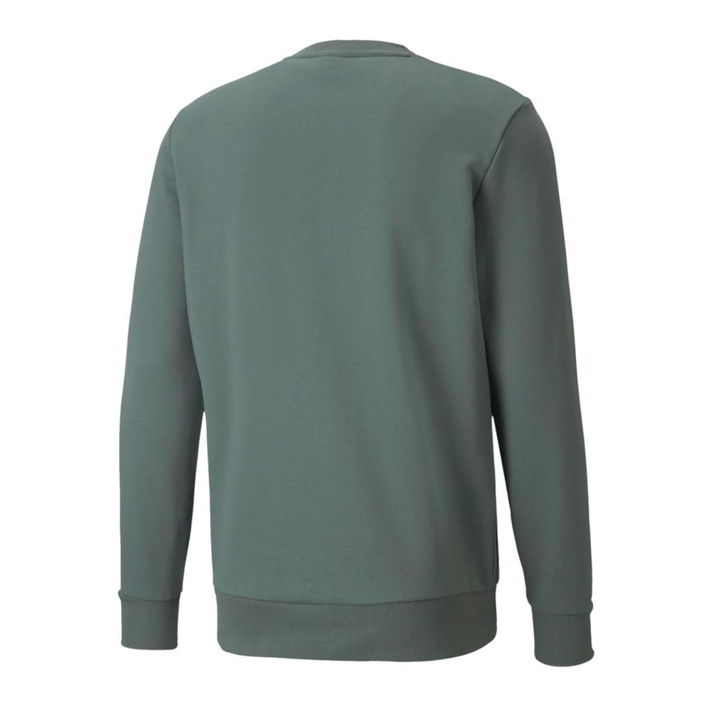 Foto 3 pulgar | Sudadera Puma Classics Logo Crew Verde para Hombre