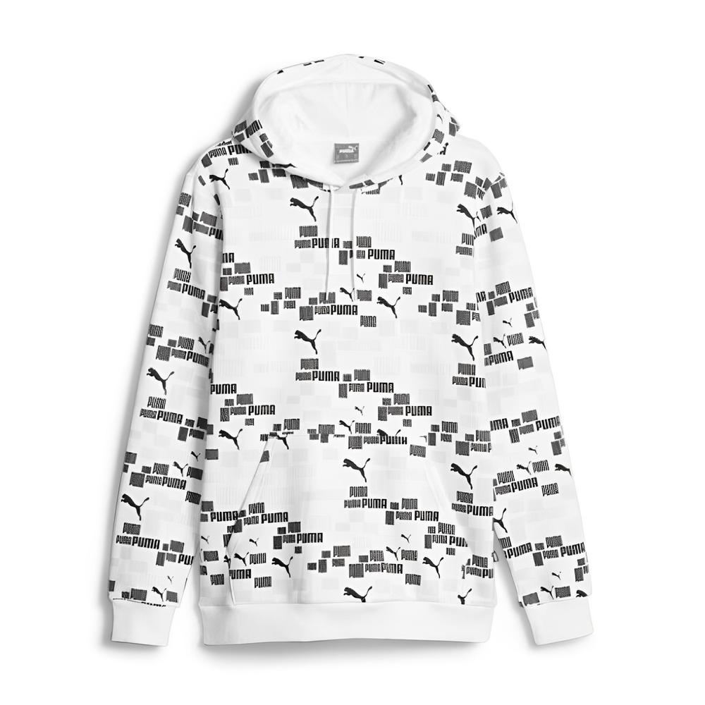 Foto 2 pulgar | Sudadera Puma ESS + Logo Lab Aop Blanca para Hombre