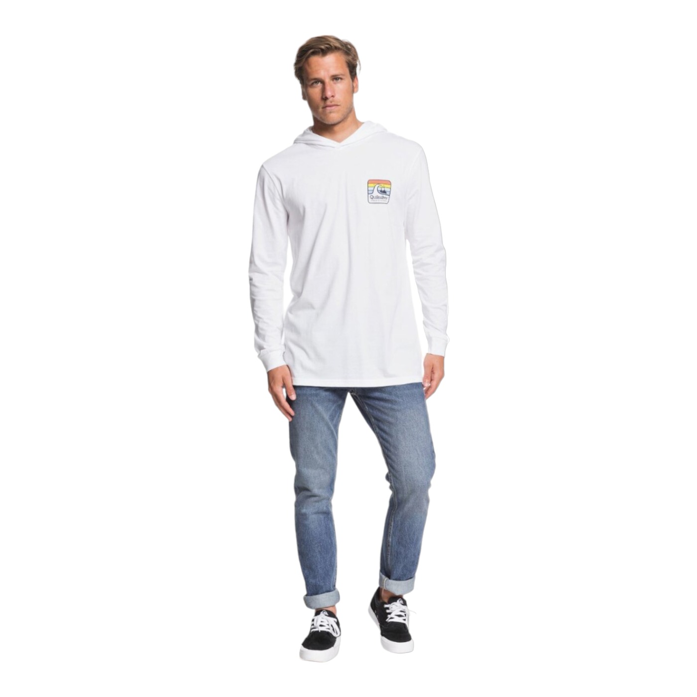 Foto 4 pulgar | Sudadera Quiksilver Blanca para Hombre