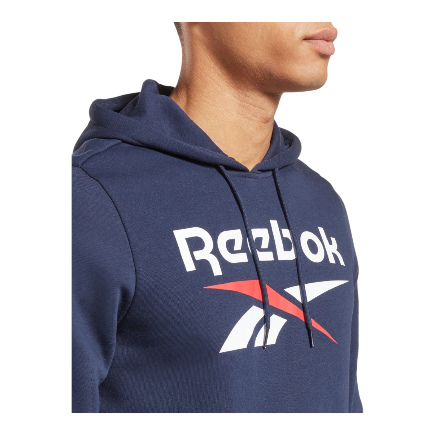 Foto 3 pulgar | Sudadera Deportiva Reebok H54803 Azul Big Logo para Hombre