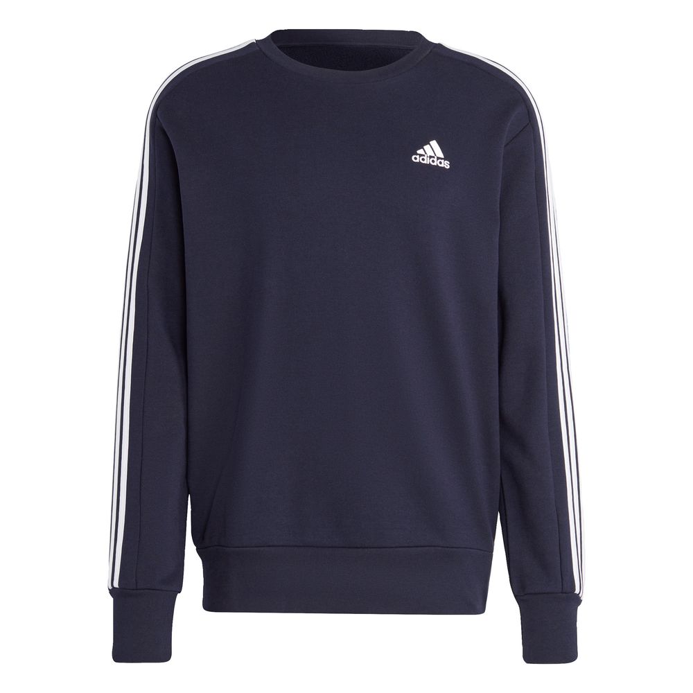 Foto 2 pulgar | Sudadera Adidas Essentials 3 Franjas Azul para Hombre