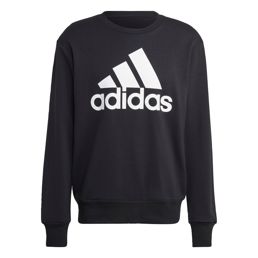 Foto 2 pulgar | Sudadera Essentials Logo Grande Tela French Terry Adidas Negra para Hombre