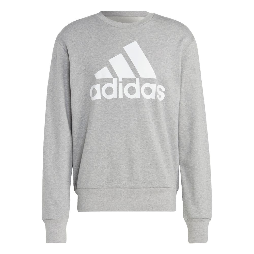 Foto 2 pulgar | Sudadera Adidas Essentials Logo Grande Gris para Hombre