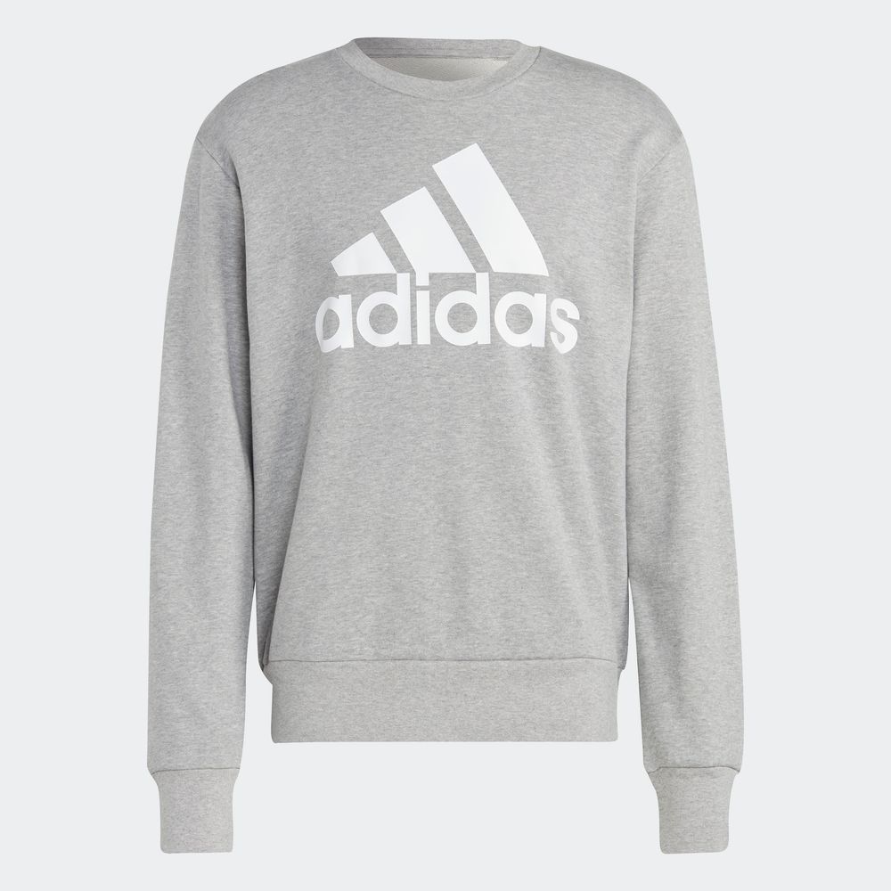 Foto 3 pulgar | Sudadera Adidas Essentials Logo Grande Gris para Hombre