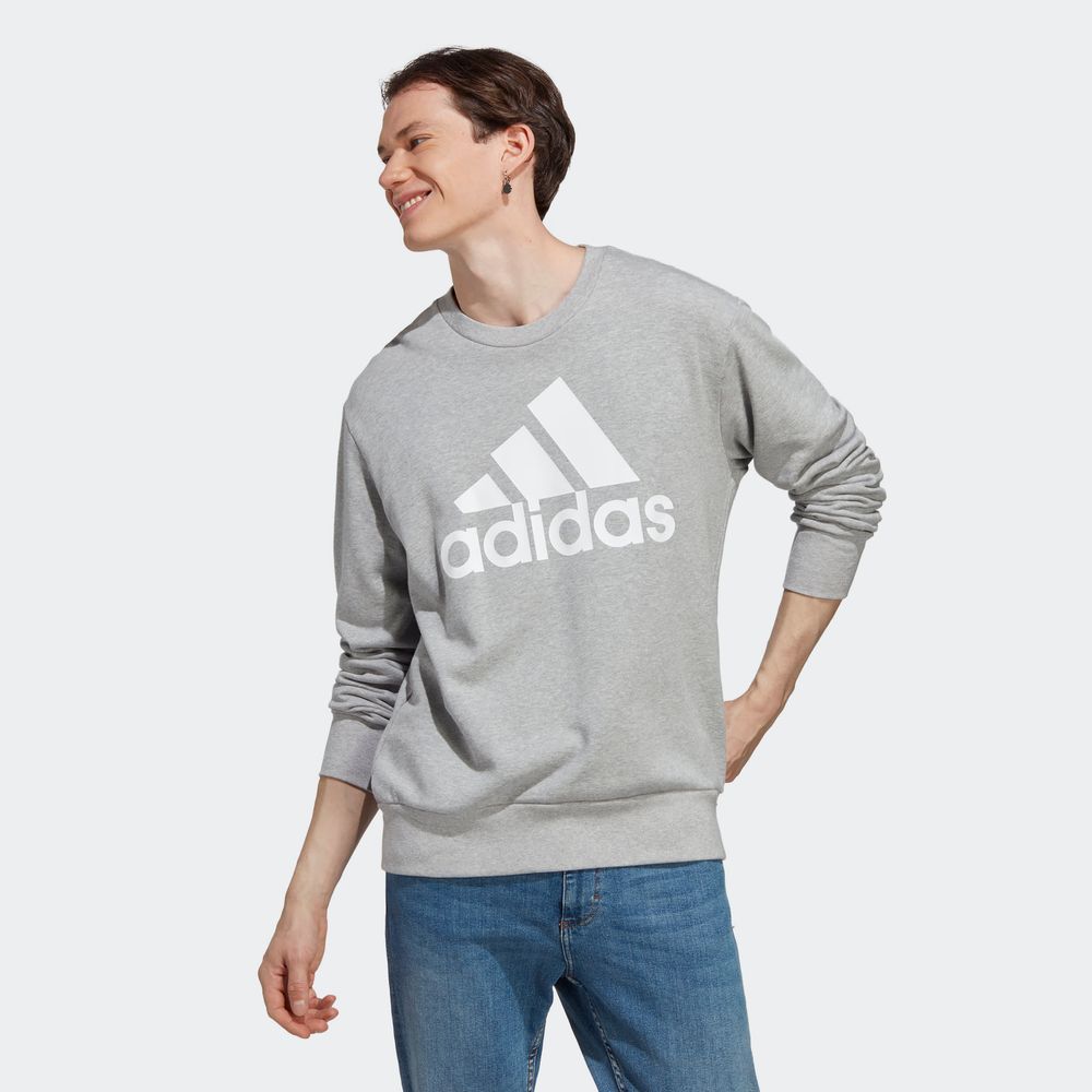 Sudaderas adidas hombre gris online