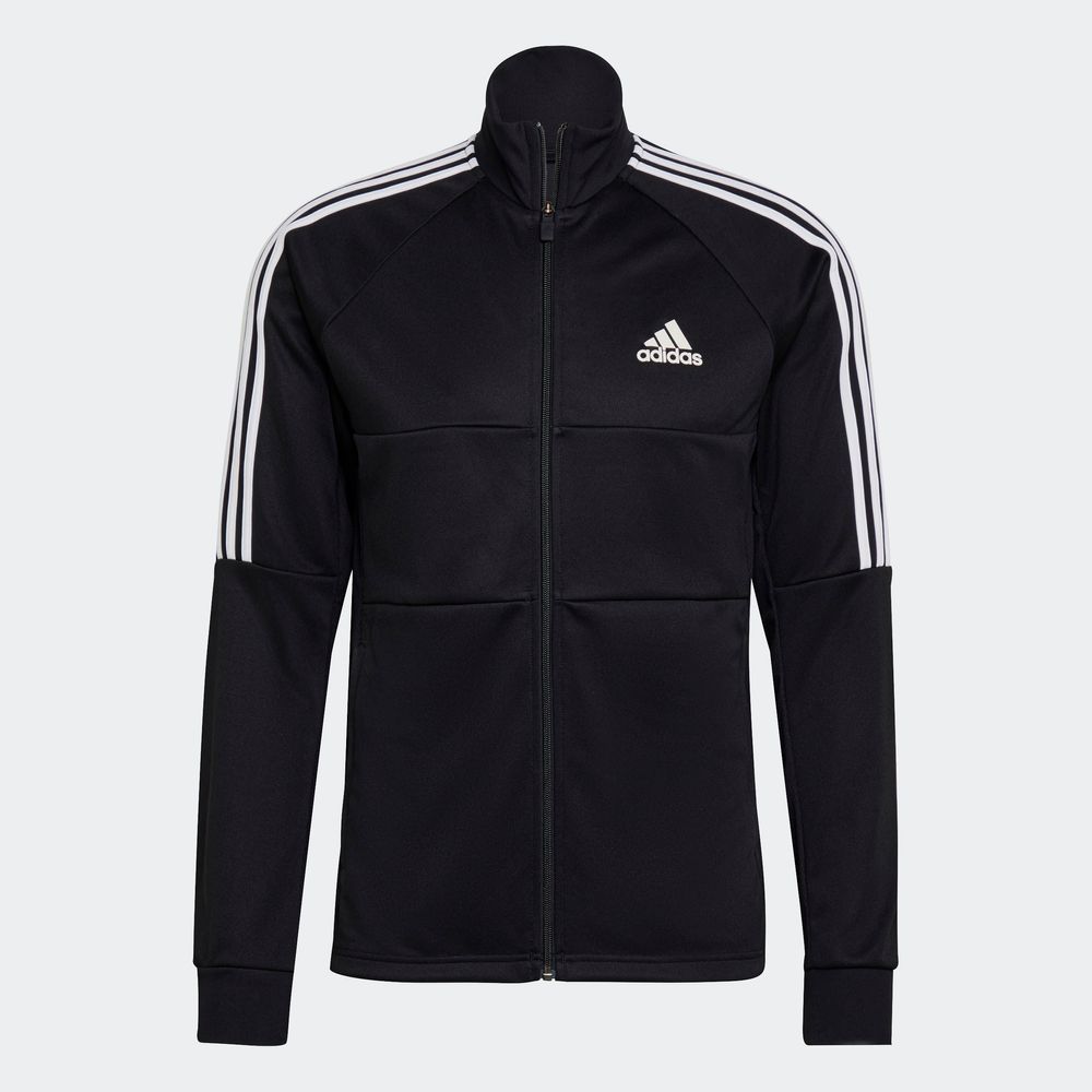 Foto 2 | Chamarra Deportiva Adidas Ajustada Aeroready Sereno Cut 3 Franjas Negra para Hombre