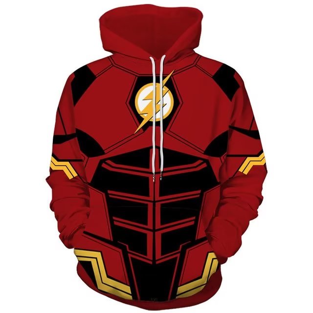 Foto 2 pulgar | Venta Internacional-Sudadera NicoNico The Flash con Capucha para Hombre