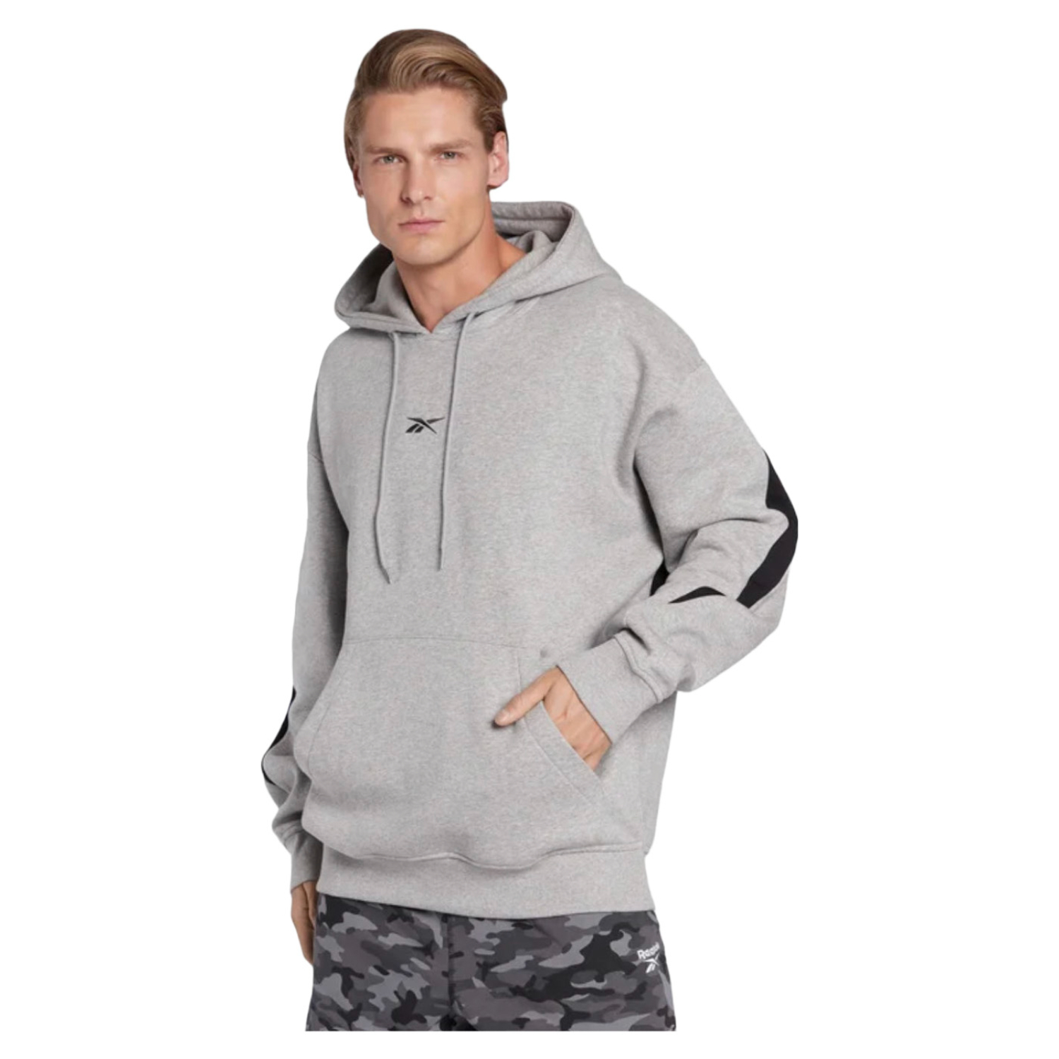 Foto 3 pulgar | Sudadera Reebok Classic Slide Gris Hs6848 Unisex