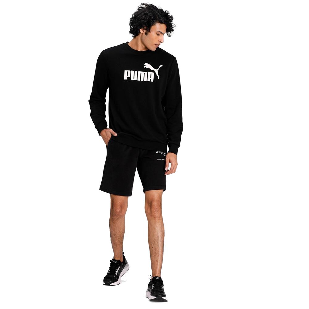 Foto 6 pulgar | Sudadera para Hombre Puma Ess Big Logo Crew Negra