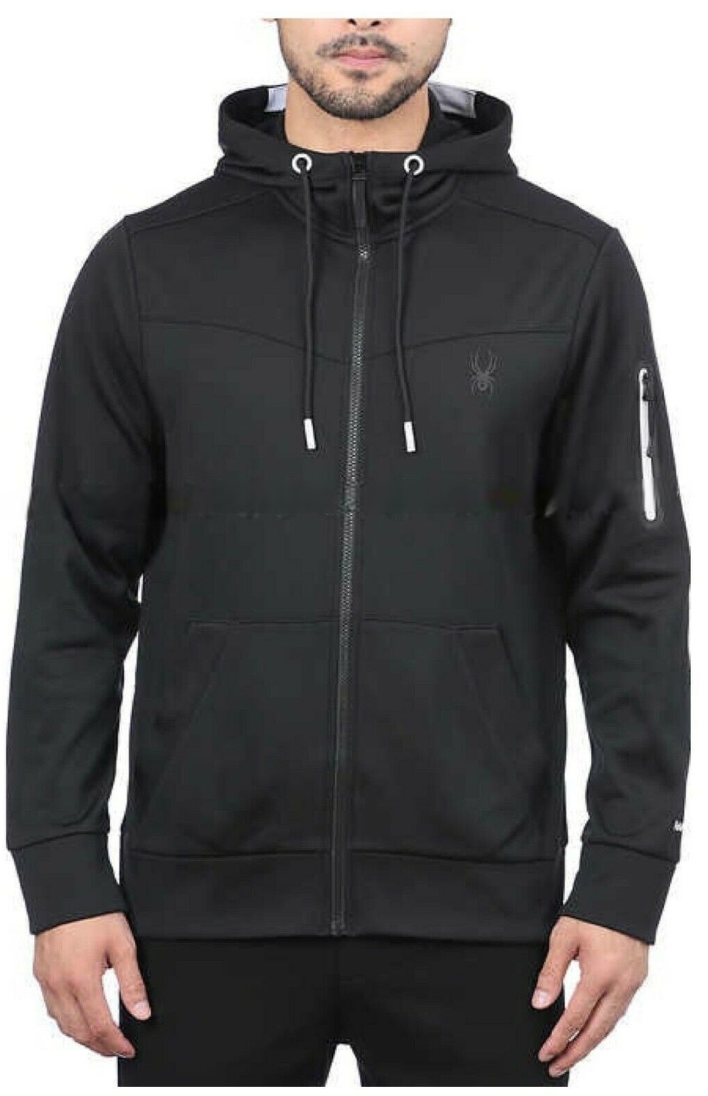 Foto 2 pulgar | Sudadera Spyder Stretch Active Hoodie Negra para Hombre