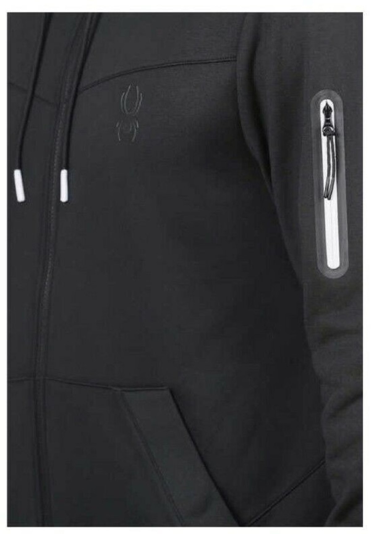 Foto 3 pulgar | Sudadera Spyder Stretch Active Hoodie Negra para Hombre