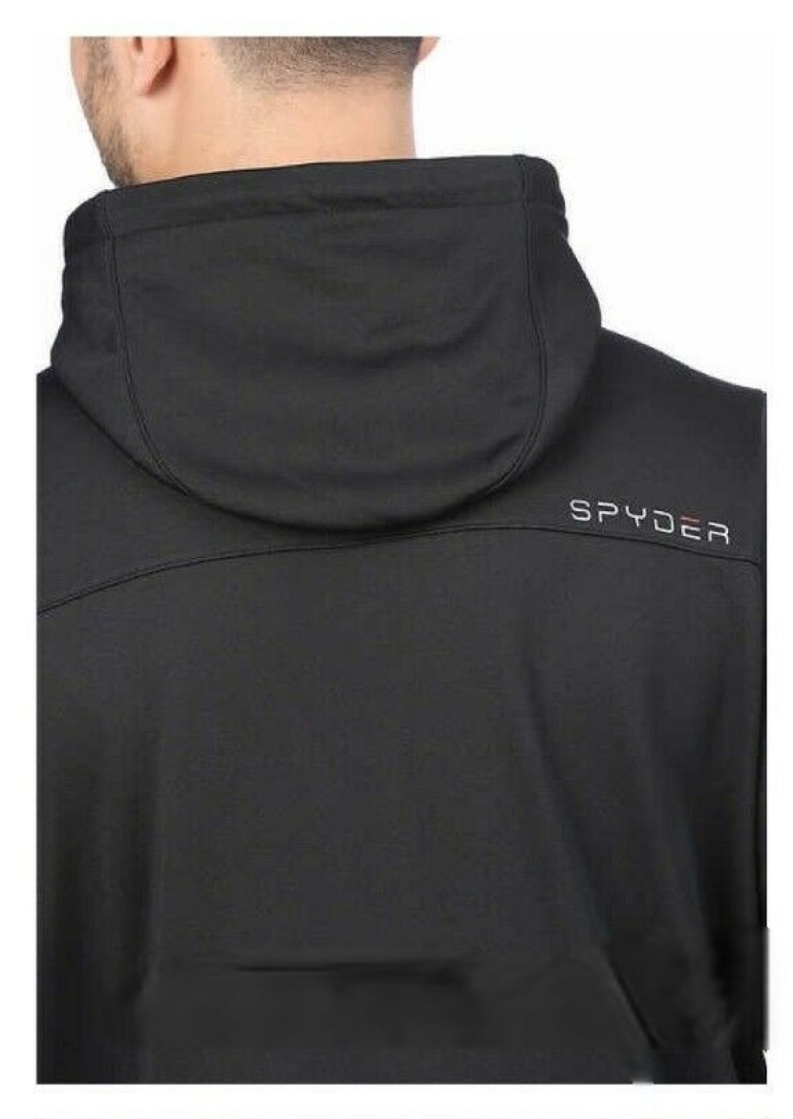 Foto 4 pulgar | Sudadera Spyder Stretch Active Hoodie Negra para Hombre