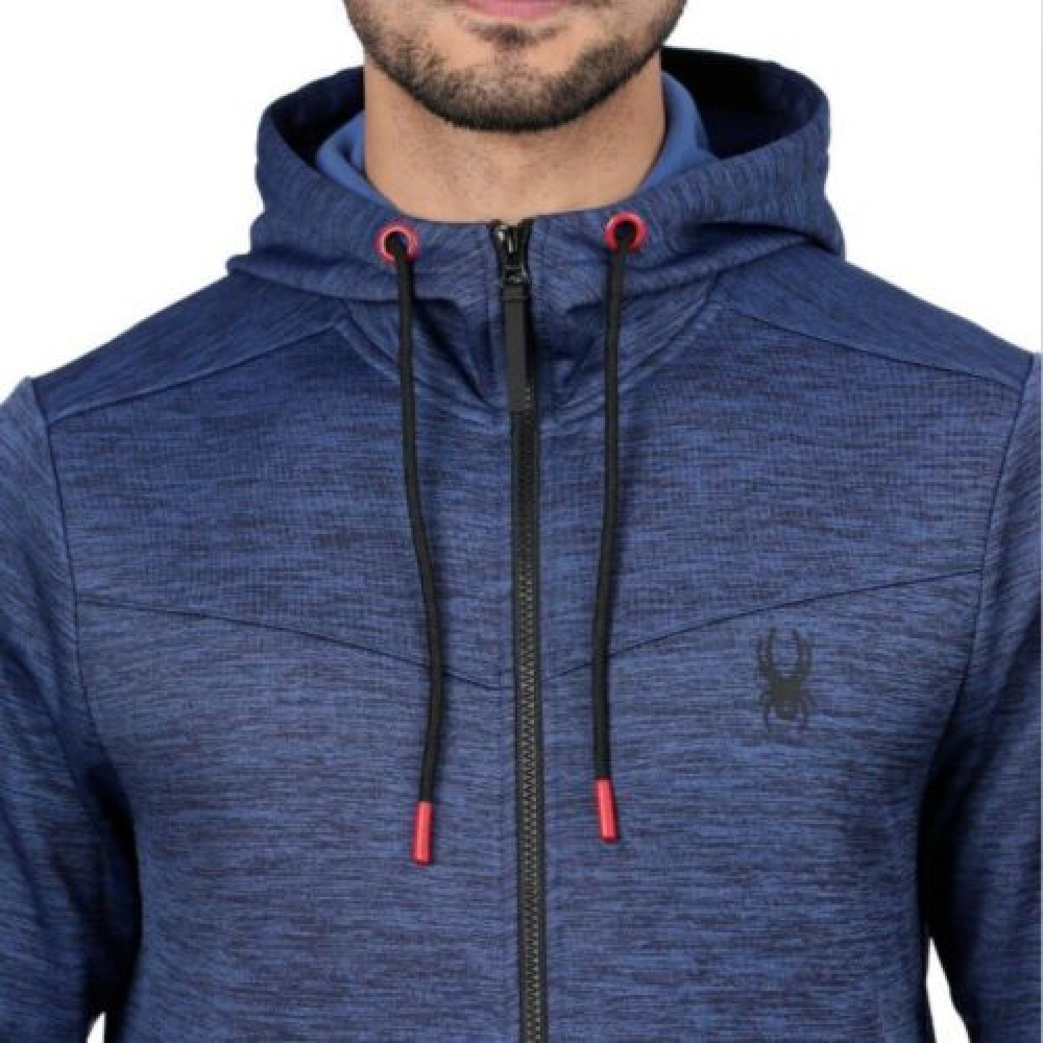 Foto 3 pulgar | Sudadera Spyder Stretch Active Hoodie Azul para Hombre