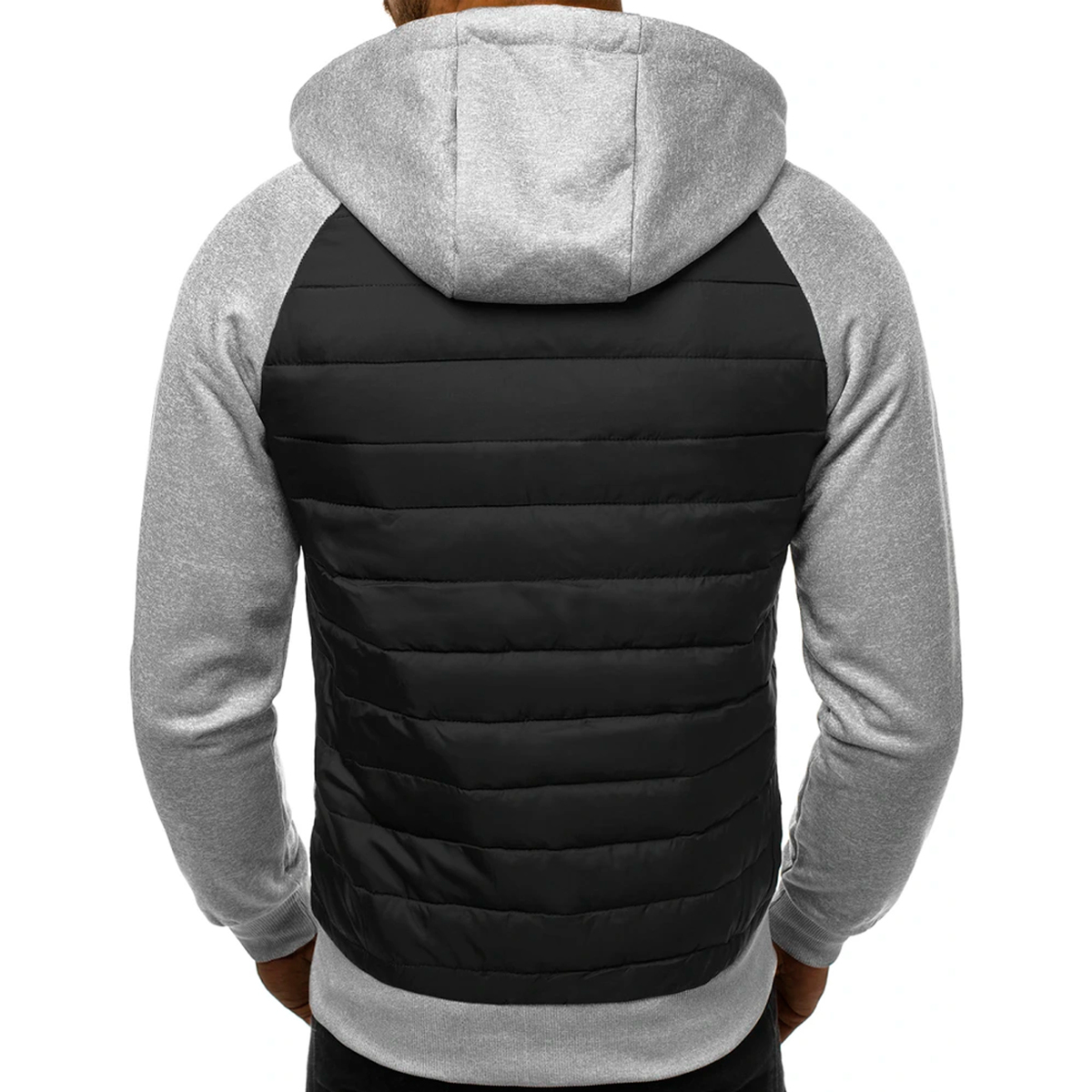 Foto 4 pulgar | Sudadera para Hombre Shendy Vendy con Capucha Gris Jaspeado