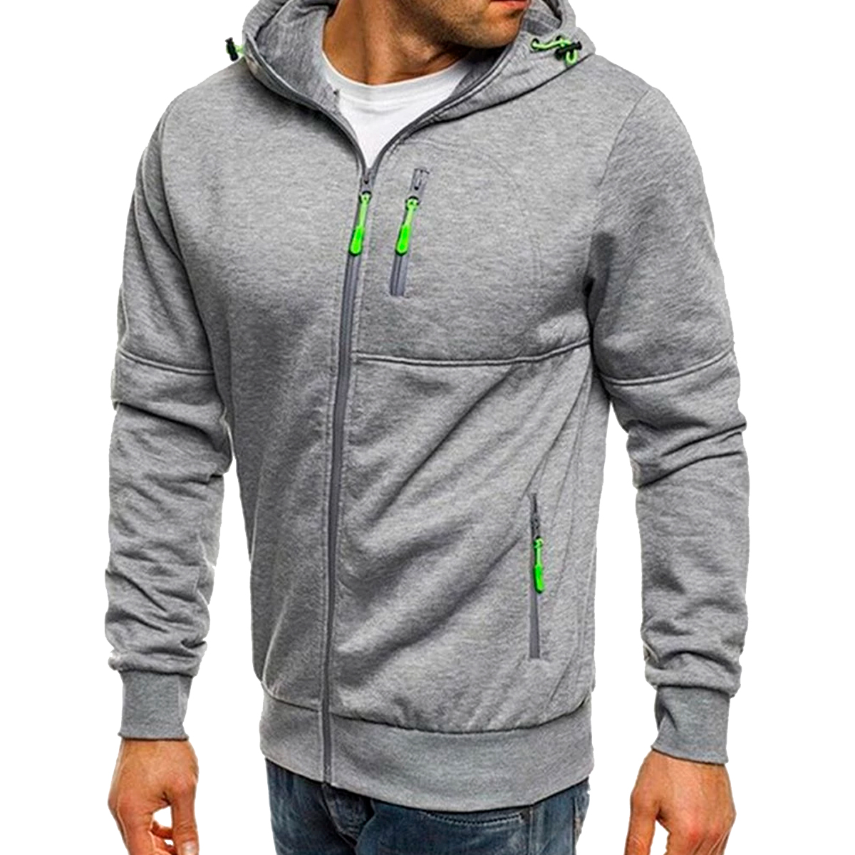 Foto 2 pulgar | Sudadera para Hombre Shendy Vendy Gris Jaspe