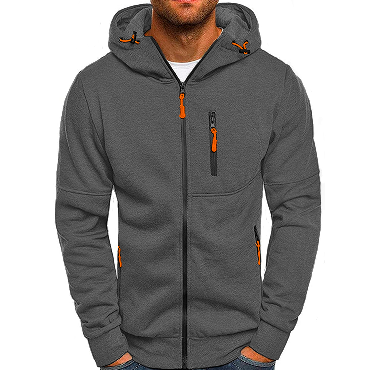 Foto 3 pulgar | Sudadera para Hombre Shendy Vendy Gris Jaspe