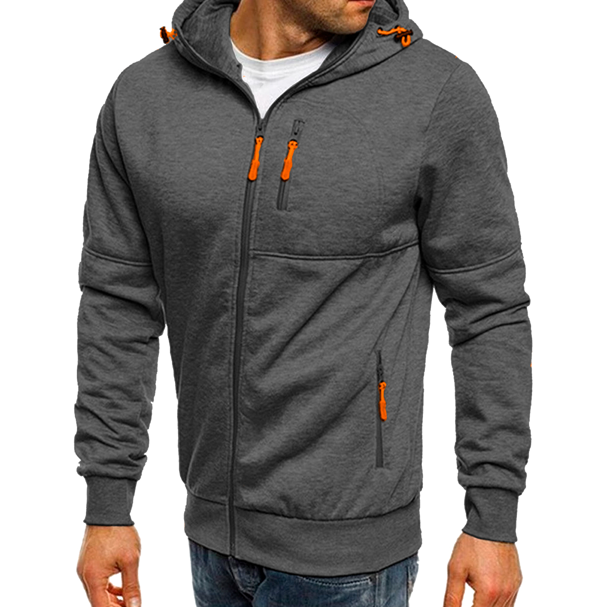 Foto 2 pulgar | Sudadera para Hombre Shendy Vendy con Capucha Gris