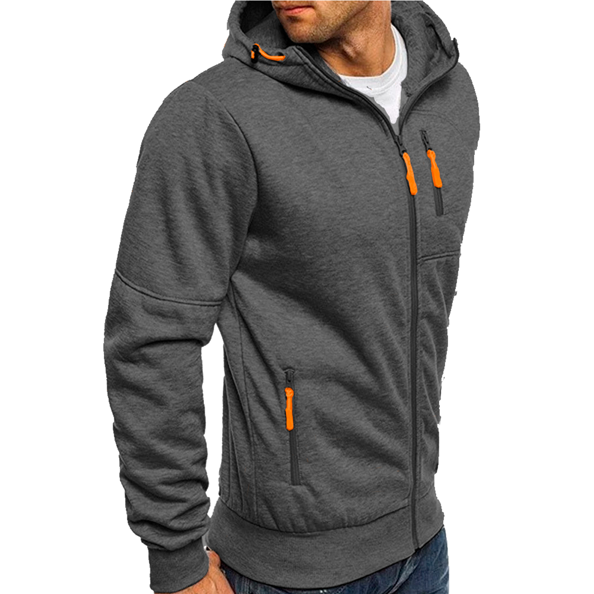 Foto 4 pulgar | Sudadera para Hombre Shendy Vendy con Capucha Gris