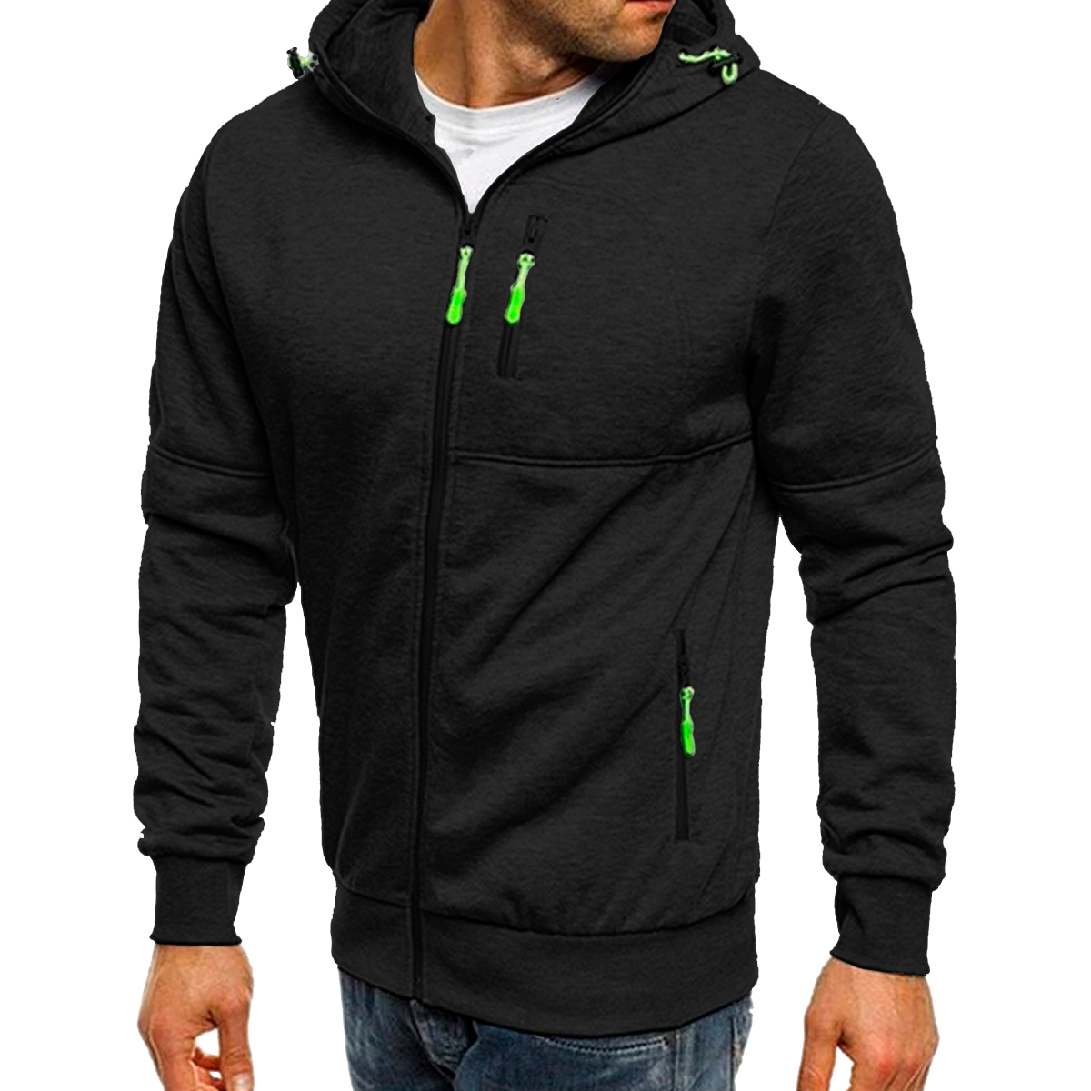 Foto 2 pulgar | Sudadera con Capucha Shendy Vendy Negra para Hombre