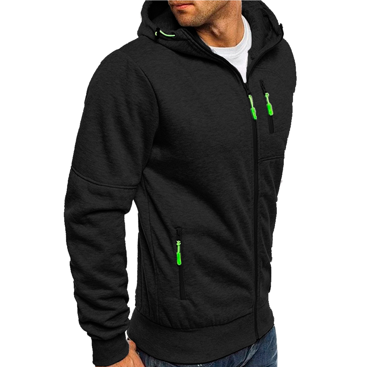 Foto 4 pulgar | Sudadera con Capucha Shendy Vendy Negra para Hombre