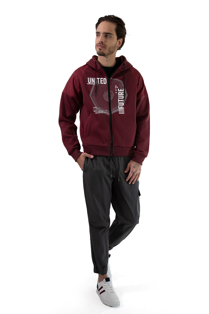 Sudadera Generra Vino para Hombre