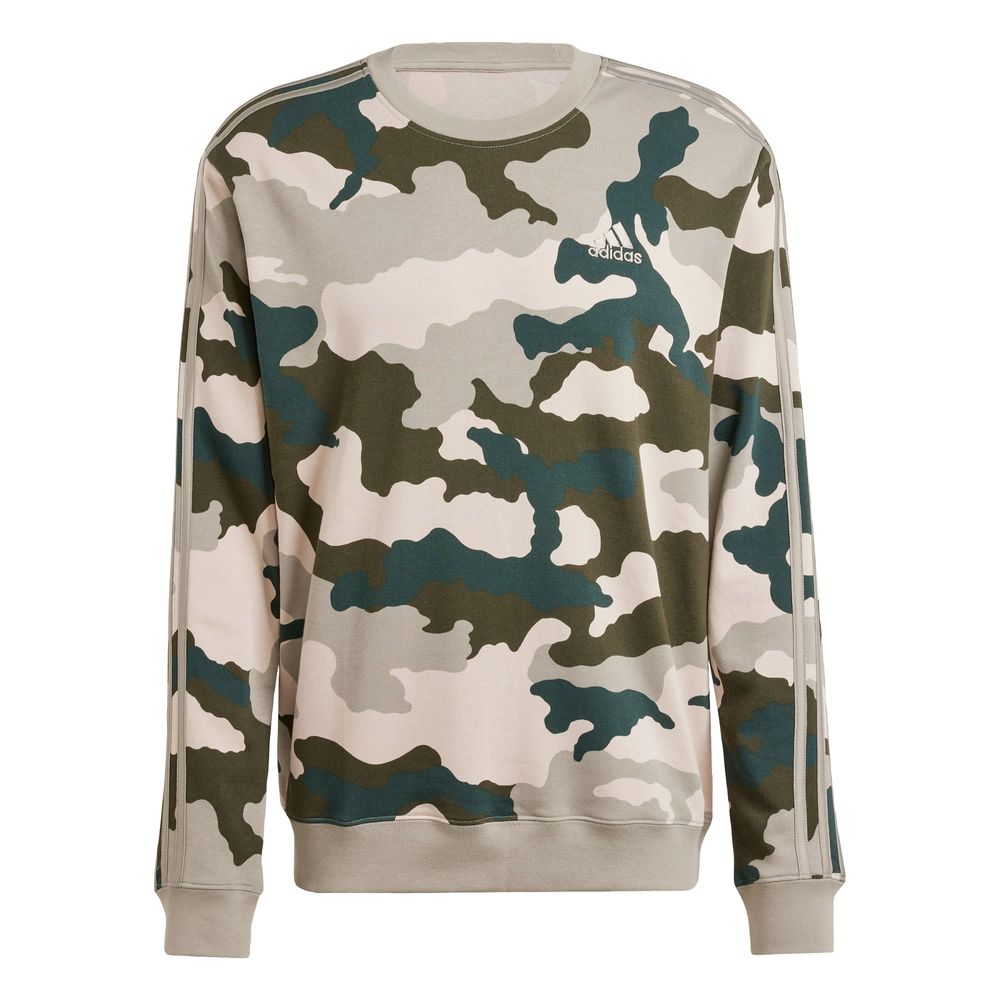 Foto 2 pulgar | Sudadera Seasonal Essentials Camouflage Adidas Verde Hombre