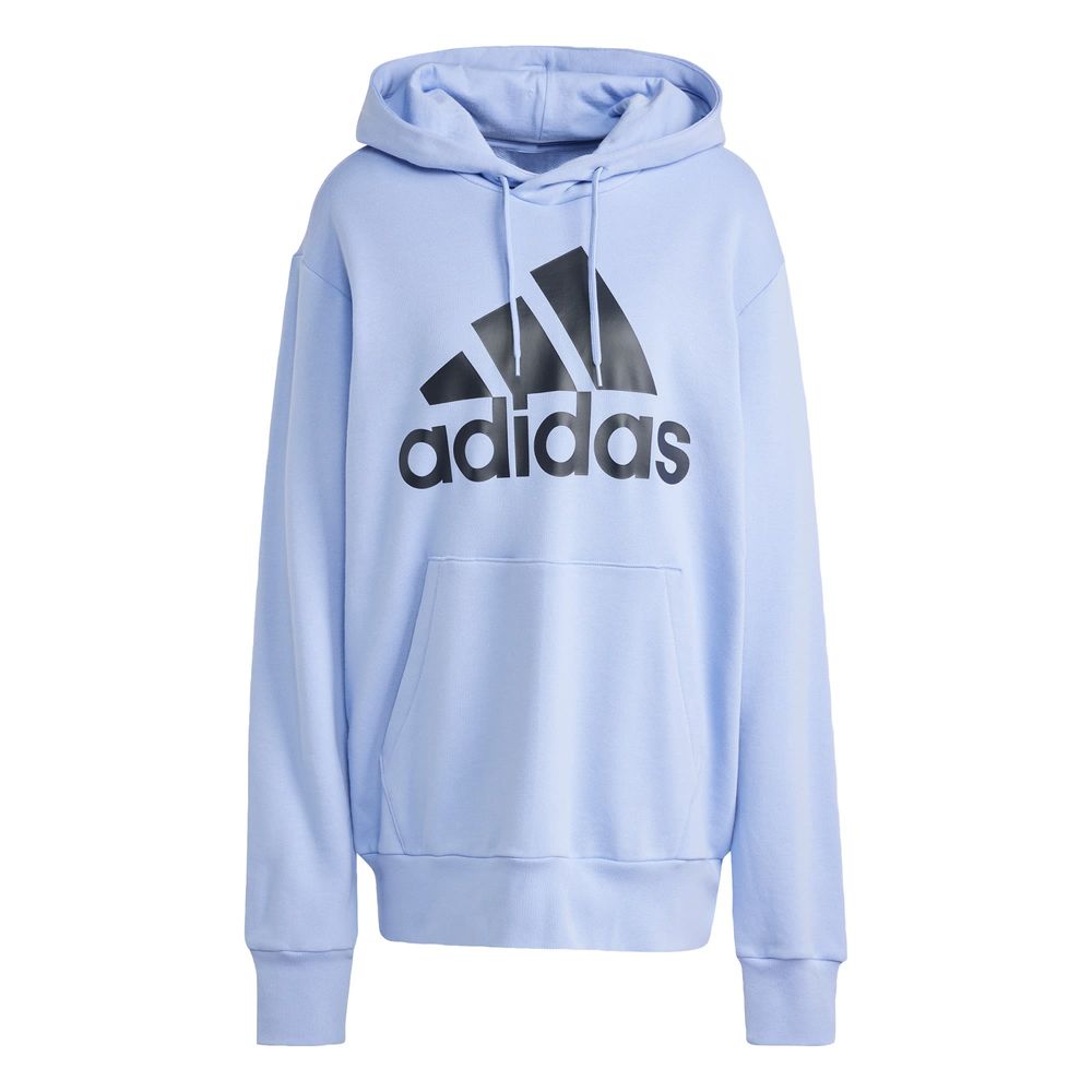 Sudadera Con Gorro Essentials Logo Lineal Felpa Adidas Azul Hombre