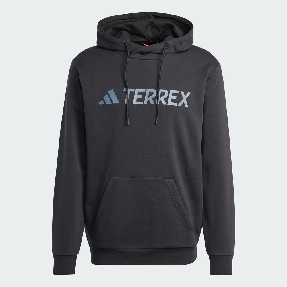 Foto 4 pulgar | Sudadera Con Gorro Terrex Multi Logo Grande Adidas Negro Hombre