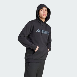 Foto 5 | Sudadera Con Gorro Terrex Multi Logo Grande Adidas Negro Hombre