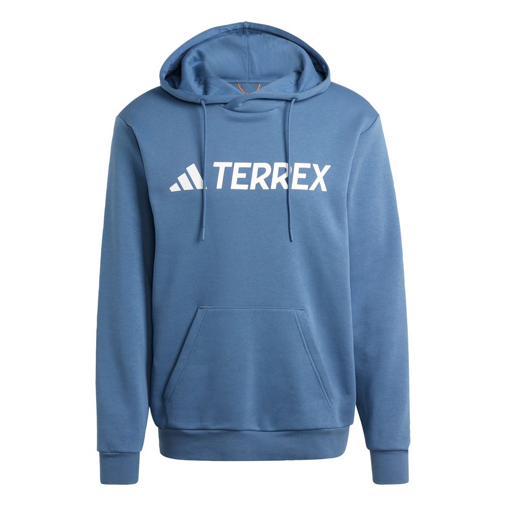 Sudadera Con Gorro Terrex Multi Logo Grande Adidas Azul Hombre