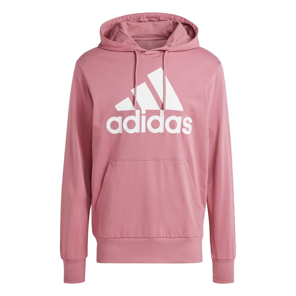 Sudadera Con Gorro Essentials Logo Adidas Rojo Hombre