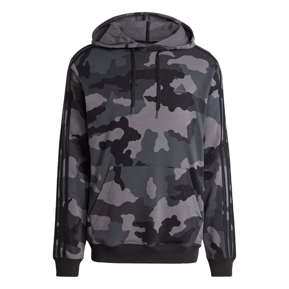 Sudadera Con Gorro Seasonal Essentials Camouflage Adidas Negro Hombre