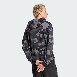 Foto 5 | Sudadera Con Gorro Seasonal Essentials Camouflage Adidas Negro Hombre