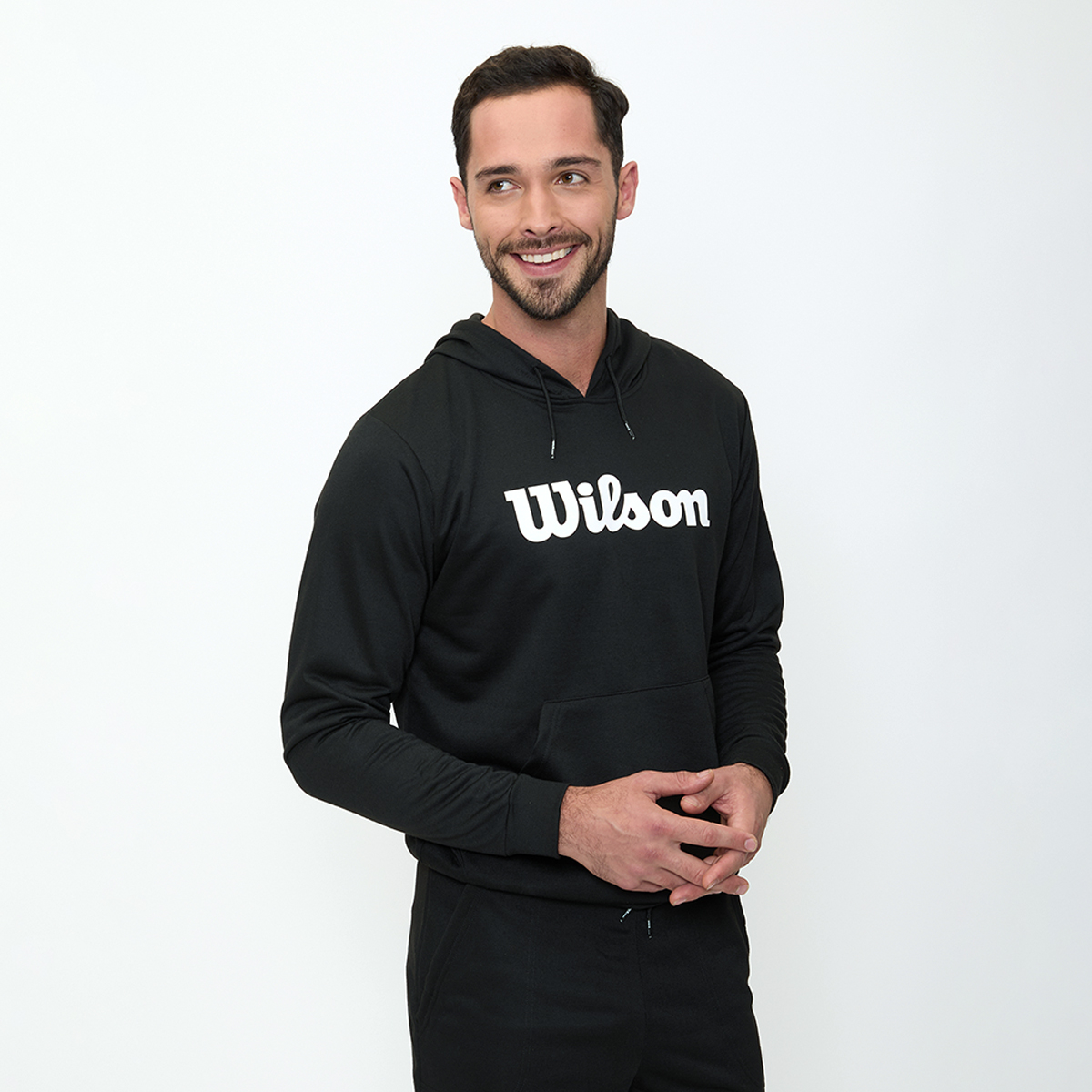 Foto 5 | Sudadera Estampada Wilson Con Gorro French Terry Para Hombre