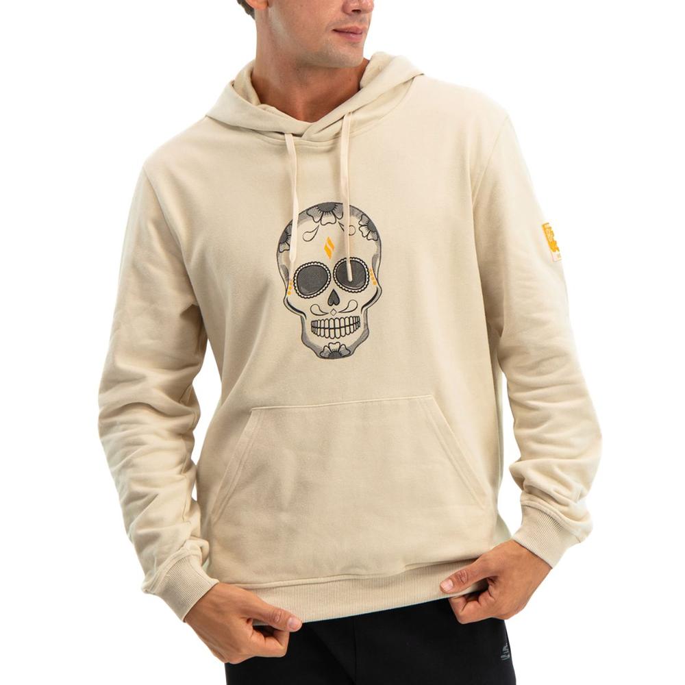 Foto 5 pulgar | Sudadera Skechers Día De Muertos 3auh005ofwt Unisex Casual Beige