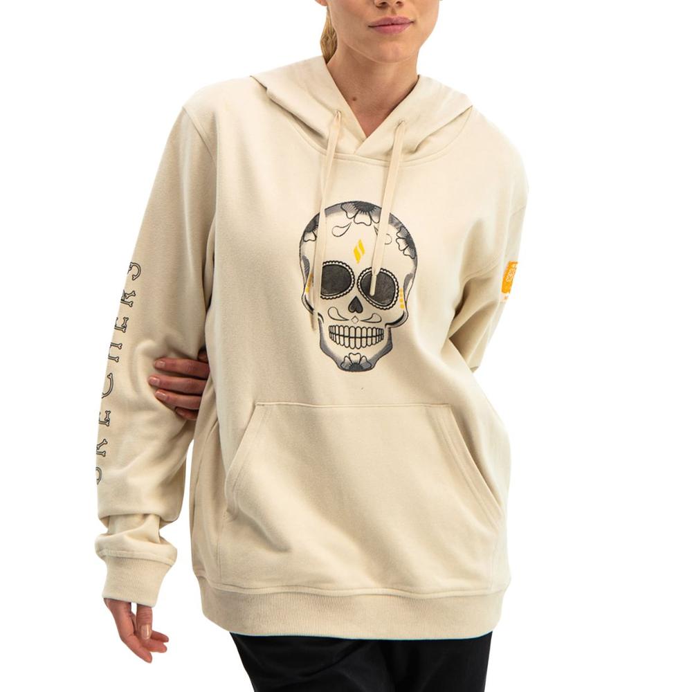 Foto 6 pulgar | Sudadera Skechers Día De Muertos 3auh005ofwt Unisex Casual Beige